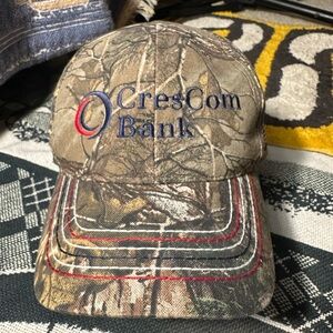 Realtree Brown and Red Camouflage Hat embroidered Brim